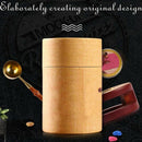 Wax Seal Warmer Wax Seal Furnace Stove Pot with Melting Spoon Kit Wax Beads