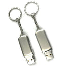 Stainless Steel USB 2.0Pen Drive 2gb Flash Drive Stick Flash DriveWithKeychainM&