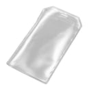 Clear Vertical Name Tag Bussiness ID Badge Card Holder 20 Pcs D7G4