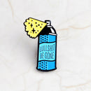 Enamel Cartoon Blue Bottle Spray Collar Shirt Brooch Pins Badge Corsage Brooc %x