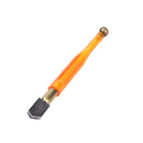 Diamond Antislip Metal Handle Steel Blade Oil Feed Glass Cutter Cutting ToolsB&X