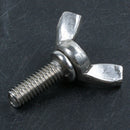 Metric M6x16mm Stainless Steel Metal Wing Nut Wing nut Hardware Bolt Screw R4I7