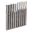 10PZS Mills Carbide Engraving Tips For PCB drilling CNC Rotary Burr 1.3 3.1 T5W2