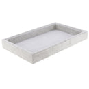 2xGrey Luxury Velvet Necklace Earring Bracelet Tray Storage Case Organizer