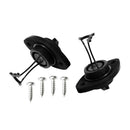 1 Pair Drain Plug With Screws For Kayak Canoes Boat Black