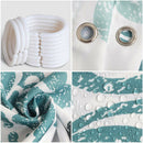 Bathroom Shower Curtain with Hooks Polyester Fabric Waterproof 180x180cm Safety