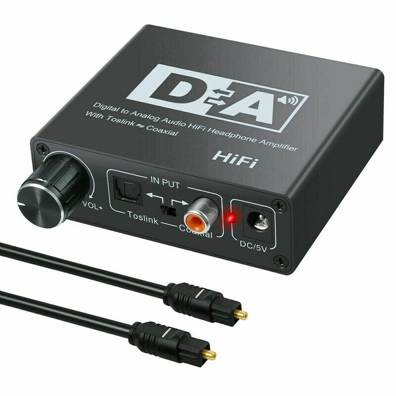 192KHz Digital Optical Coaxial Toslink to Analog RCA 3.5mm Audio Hifi Conve E3D3