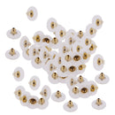 50 Pieces Silicone Earring Back Stoppers Findings Ear Nut Backings Ear Post