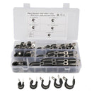 Cable Clamps Assortment Kit 50 Pcs Stainless Steel Rubber Cushion Pipe Clam
