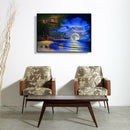 5D DIY Diamond Painting Bright Moon at Sea Full Drill Landscape Embroidery