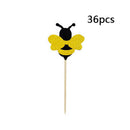36X Funny Cute Decor Cake Topper Bee Cake Decoration for Kids Birthday Par ZXM