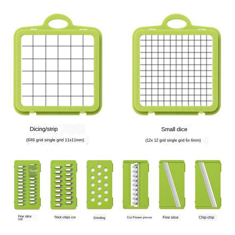 Vegetable Chopper Dicer Slicer Onion Salad Veggie Cutter Food Slicer 8 Blade