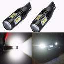 2X 50W T10 LED 6000K White Backup Reverse Light Bulbs Turn Signal Lamps