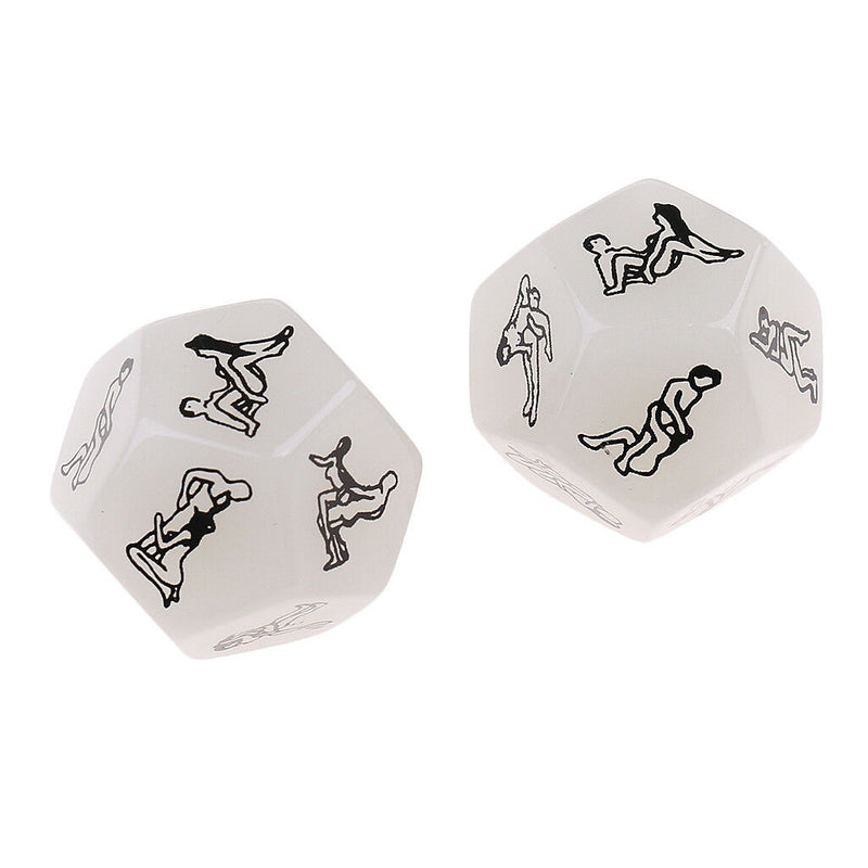 Let Your Roll Decide~D12 Foreplay Dice Game~2 Pieces~Glow in the Dark