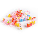 50pcs Plastic Kids Cartoon Colorful Children Ring Girl Birthday Party Gift