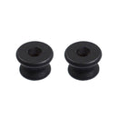 2x Ebony Guitar Strap Lock Button for Guitar Ukulele Bass Parts Accessories