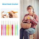 10pcs Sewing Hooks Needles Aluminium Crochet Knit Weave Craft Yarn Supplies