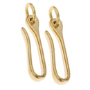 2PCS Solid Brass Keychain Key Ring Belt U Hook Wallet Chain Fob Clip