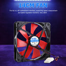140mm 4 Pin Speed Adjustable Silent PC Case Cooling Fan Desktop CPU Cooler Fan