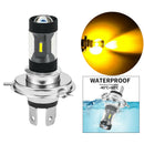 H4/BA20D/P15D 36W Motorcycle Headlight Bulb 3000LM Headlamp H4 Yellow