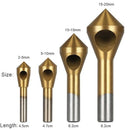 Countersink Bit Set, 1 Piece Manual Sanding Tool Set, 4 Pieces Of Titanium