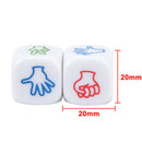 2Pcs Finger Guessing Game Dice Toys Scissors Stone Family Party Board Game BX