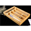 Bamboo Drawer Organizer Silverware Organizer Utensil Holder Cutlery Tray with