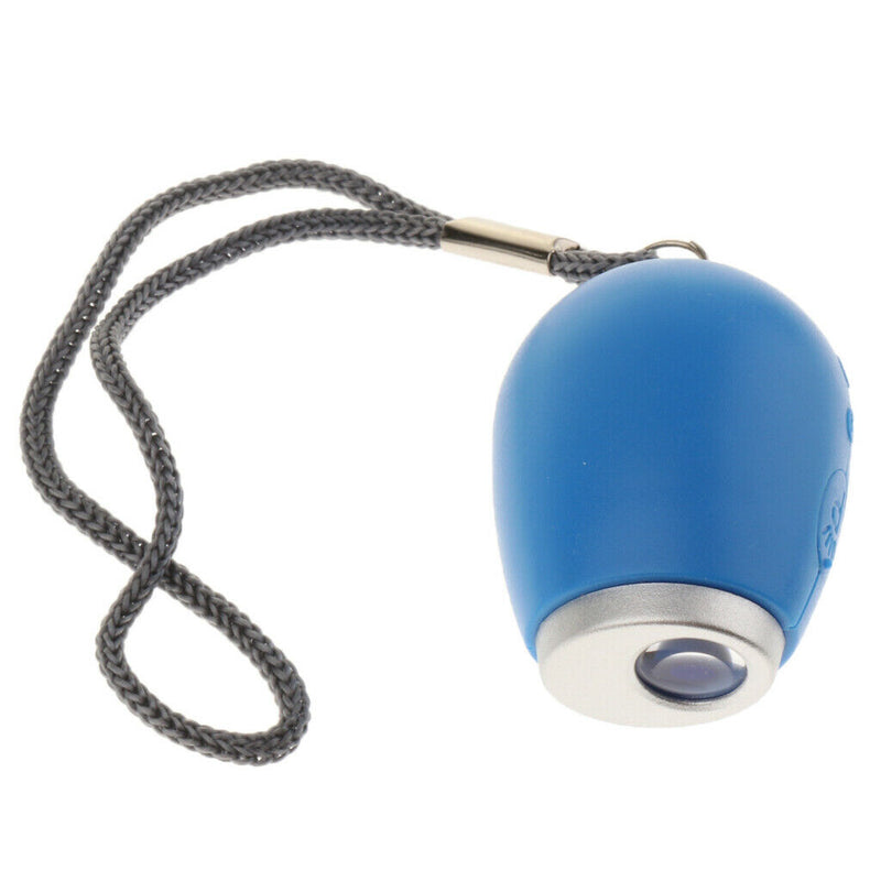 4x Portable Mini Digital Projection Clock Red Light Keychain Blue & Gray
