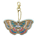 5pcs DIY Special Shaped Full Drill Butterfly Diamond Painting Keychain Kits A