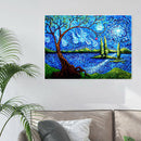 Full Round Drill Rhinestone Picture DIY Living Tree Diamond Painting Poster