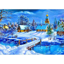 5D DIY Diamond Painting Snow View Cross Stitch Embroidery Rhinestones Kits