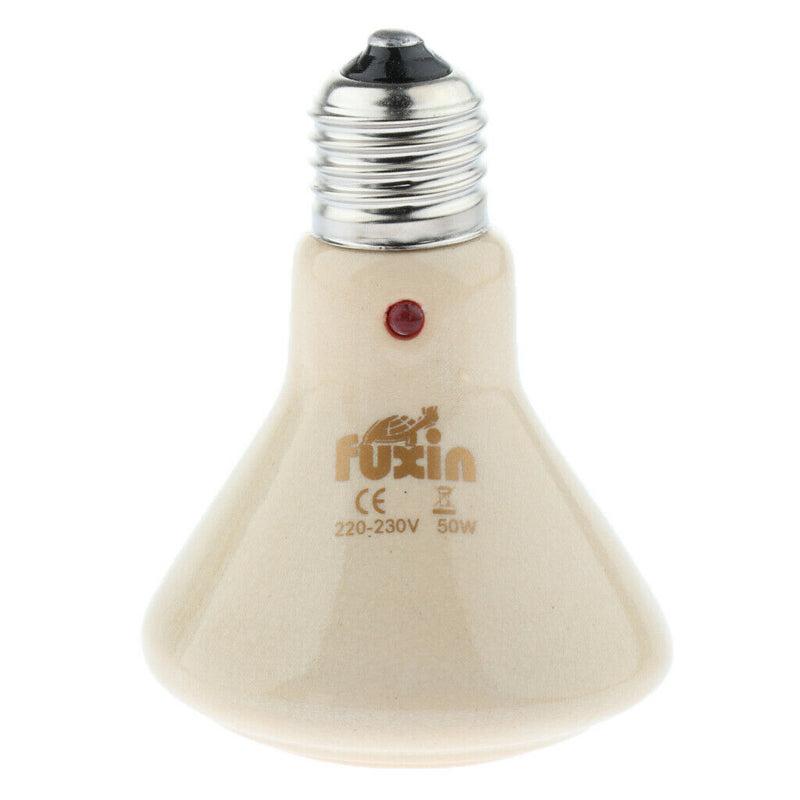 Basking Spot Lamp Heat Bulb Ceramic for Reptile Tortoise Lizard 50W