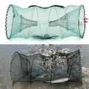 Folding Fishing Net Baits Crab Crawdad Shrimp Minnow Fishing Bait Trap Cast J3E1