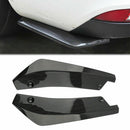 2PC Universal Carbon Fiber Rear Bumper Lip Diffuser Splitter Canard Protector CY