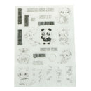 Little Panda Clear Silicone Stamps/Seal for DIY Scrapbooking/photo Album Deco JR
