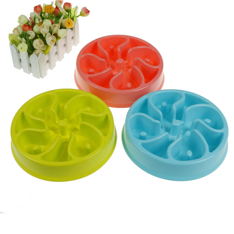 Slow Feed Dog Bowl Anti Choking Pet Food Bowl To Prevent Obesity Dog Feeder 3C