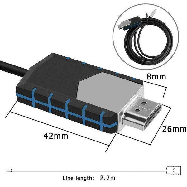 USB Type C to HDMI 1080P HD TV Cable Adapter For Android Phones Practical P K8P1