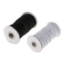 2 Spool 6mm Wide Elastic Bungee Cord Band Flat Knitting Sewing Stretch 21m