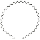 Black Spring Wave Metal Hoop Hair Band Girl Men's Head Band Accessory