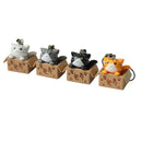 Lovely Cartoon Cat In The Box Cell Phone Charm at Random free ship%% TOCA