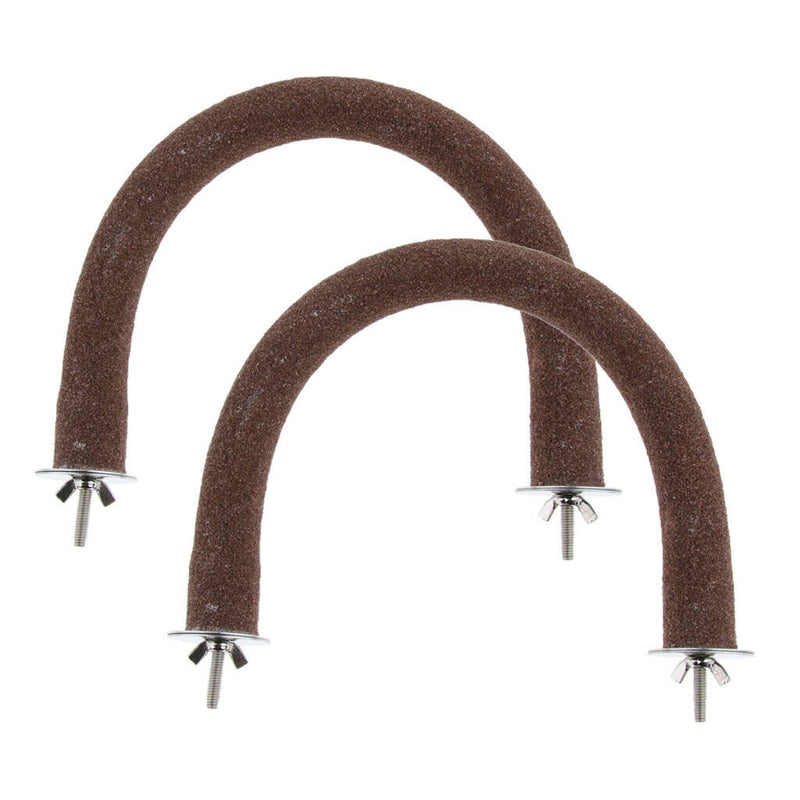 2 Pcs U Shape Bird Perch For Parakeets Cockatiels