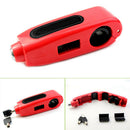 Motorcycle Brake Throttle Grip Scooter Handlebar Anti Theft Locks (Red)