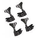 2+2 Sealed Bass Tuning Pegs Keys Machine Head Tuners for Bass, Black