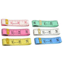 6 Pcs Colorful Seamstress Tailor Sewing Cloth Ruler Tape Measure 60" 150cm V6Z7