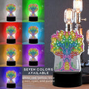 Special Shaped Diamond Painting Light DIY Colorful Tree Embroidery LED Lamp A