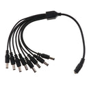 Camera Power Supply Splitter 12V DC 4.5mm Female To 8 Male Y Cable