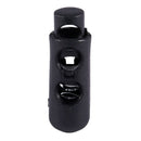 10 x Plastic Barrel Cylinder Stoppers Toggle Cord Locks Black