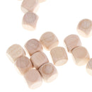 100pcs Wooden D6 DIY Rounded Corner Dice Set for Board Card Game Props 1cm