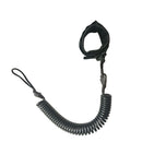 10ft Coil Surfboard Leash Surfing Stand Up Board Leash Wire Rope Black