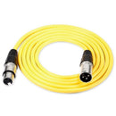 6 Pieces 6.5 Feet / 2m Cable for Microphone XLR Male to XLR Female Skin Rub